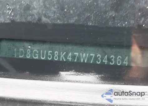 2007 Dodge Nitro Slt/Rt из США, поврежденный, VIN 1D8GU58K47W734364